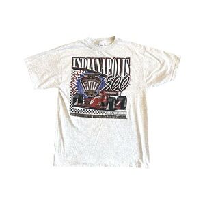 NWOT Vintage Indianapolis 500 81st Running May 25, 1997 Gray Tee Size Large.